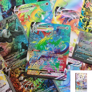 Kit de Cartões Pokemon Glory Pack Ultra Raro BrilhanteVmax/Vstar/GX/Mega Cards 20-100pcs