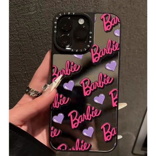 Espelho CASETIFY Barbie Barbie Inglês Adequado para iphone11 12 13 14 promax x xs xr i7 i8 puls Caixa telefônica