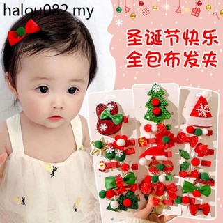 [Natal] Crianças Grampo de Natal Grampo de Natal Grampo de Natal Giro Atmosfera de Natal Chapéu de Natal Quebrado Grampo de Natal Menina Grampo de Natal Cabeleireiro