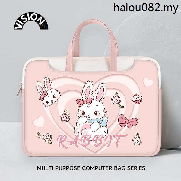 - Vision Love Bunny Bunny Bunny Portátil Adequado para macbook Apple 15: 20cm Shin-Chan air13 Huawei matebook Lenovo Fêmea 14 Liner Bag capa protetora