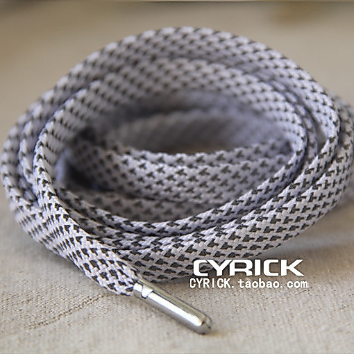 Frete grátis cadarços reflexivos com destaque branco AF cadarços tênis cadarços 3M destaque plano masculino feminino cad