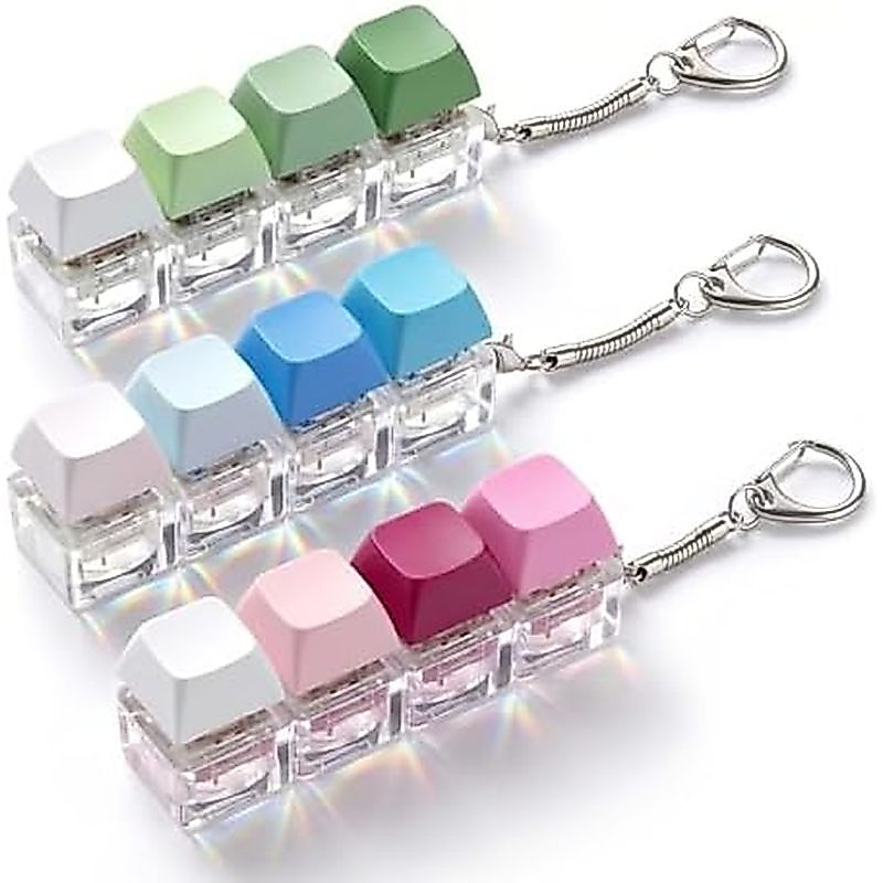 Brinquedo Fidget Para Teclado 3 PCS – Clicky , Cremoso & amp ; Brinquedos Silenciosos Do Clicker Alívio Estresse Adultos
