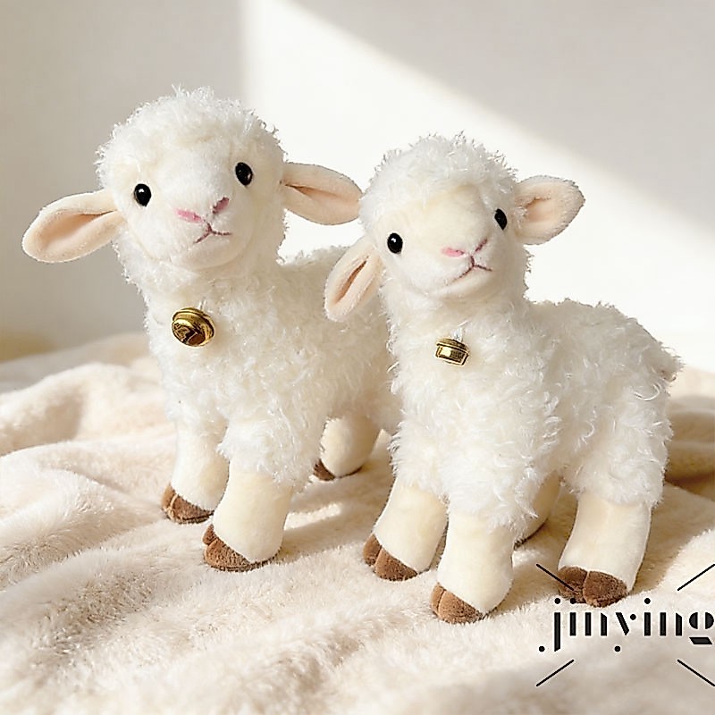 Brinquedo De Pelúcia De Cordeiro-Boneca Macia De Ovelha Para Aniversário De Crianças