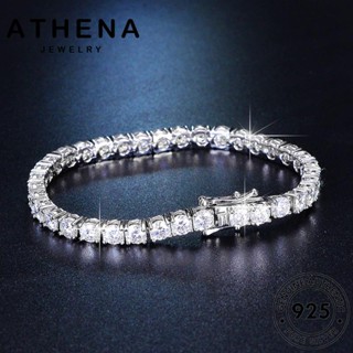 ATHENA JEWELRY feminina original legítima de bracelete completo pura prata joias diamante moissanita coreano feminino pratas pulseiras berloque diamante pulseira 925 B2 em Oferta na Shopee