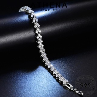 ATHENA JEWELRY Silver Fashion Original Moissanita 925 De Bracelete Mulher Cheia Diamantes B14