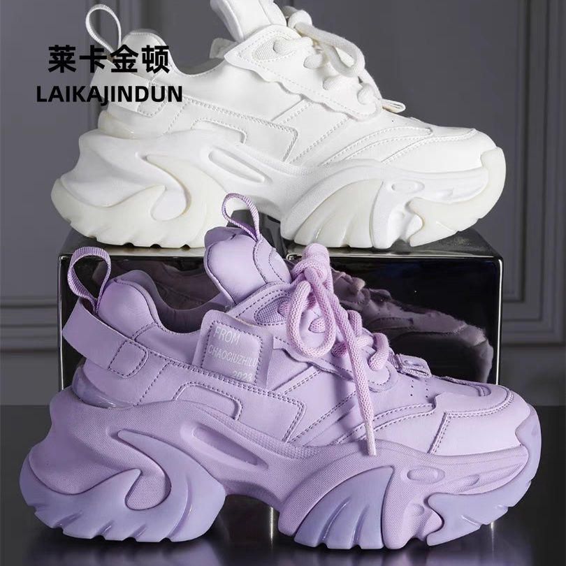 Lycra Kington Tênis Casual Kington Tênis Casual Lycra Kington Tênis de Moda Feminino de Altura Tudo em Altura Pequenos Sapatos de Papai