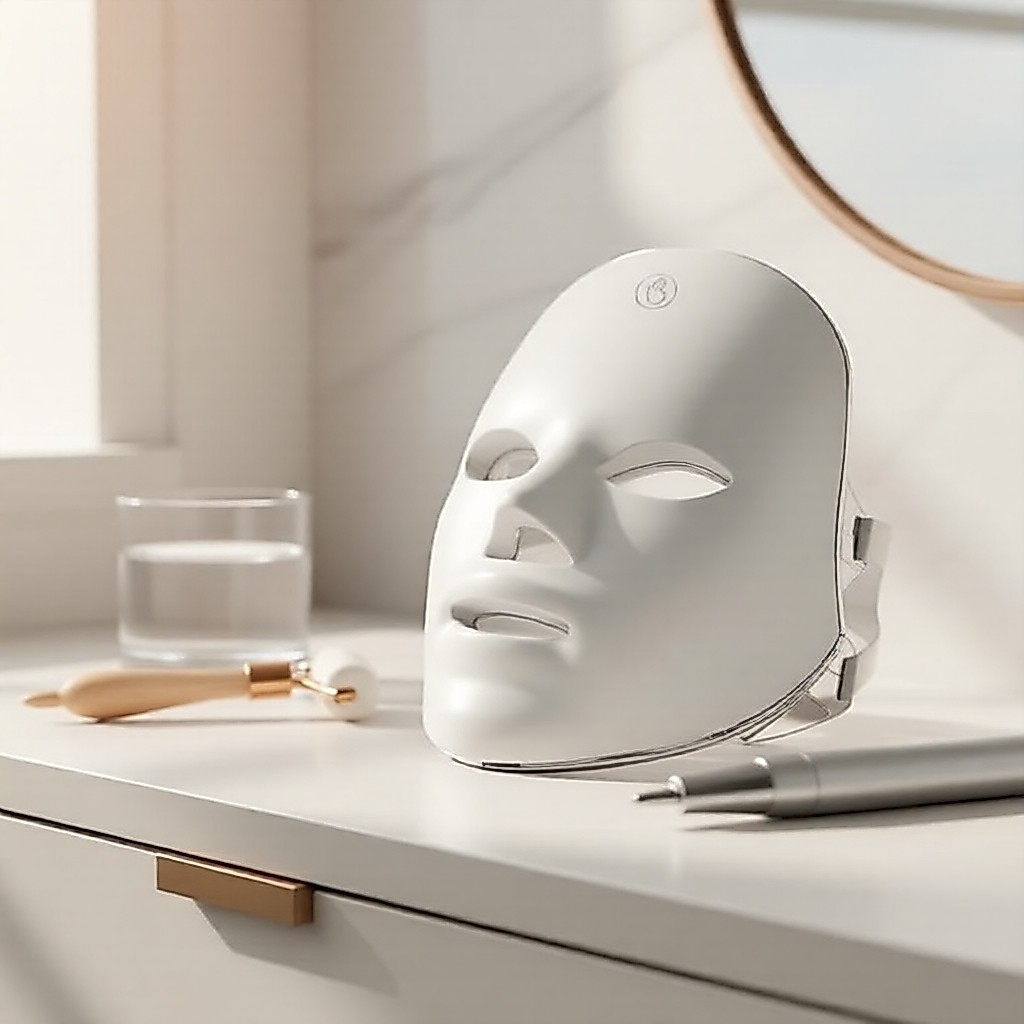 Máscara facial de terapia LED 7 cores para tratamentos de spa em casa