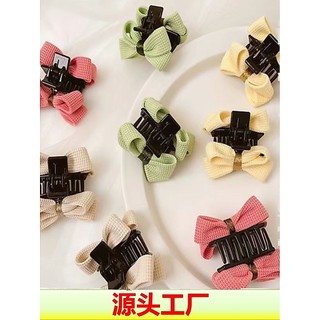 Verão princesa hairpin tecido arco pequeno Grab clip alto crânio clipe superior cocar feminino doce lado hairpin acessór