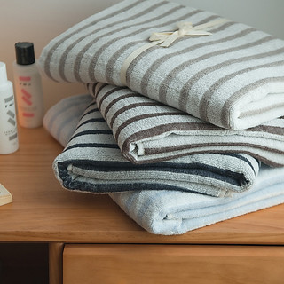 Muji absorvente listrado toalha de algodão puro rosto lavagem doméstica crianças rosto lavagem toalha mão casal macio